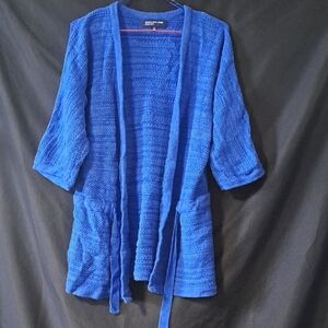 Jones New York Royal Blue Knit Sweater